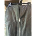 retrofete Adrienne Leather Zip Front Mini Skirt Black Womens Size XS Photo 9