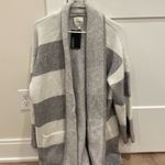 Gentle Fawn NWT  Soft Gray and White Cardigan Photo 1