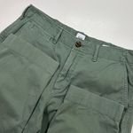 Gap  Straight Khaki‎ Green Cotton Chino Pants Casual Trousers Womens 8 Photo 2