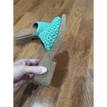 Kurt Geiger Kelly Green Crochet Slides EU 38 US 7.5 Cork Excellent Condition! Photo 1