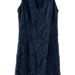 Lilly Pulitzer  Navy Blue Augusta Lace Mini Shift Dress Size 0 Photo 0