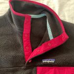 Patagonia synchilla womens xs brown snap t pullover sweatshirt top pink gorp co Photo 8