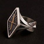 925 Silver Plated Cross Ring for Men Women,Punk Ring,Hip Hop Ring Photo 2