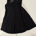 Garage  High Neck Mesh Overlay Sweetheart Neckline Mini Dress Womens Medium Black Photo 1