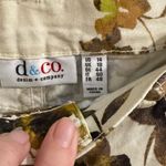 Denim & Co. Floral Printed Crop Kick Flare Jeans Neutral Women's Size 14 Green Photo 5