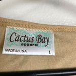 Cactus Shirt Womens Large Green Aztec Animals V Neck Rhinestones Tribal Casual Photo 8