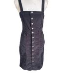 Free People Women’s Corduroy Jumper mini dress Black Size 28 Photo 2