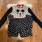 Disney Mickey Mouse Women’s Pajama Set Fleece Pants Long Sleeve Top EUC Sz M/L Photo 2