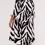 Apricot Zebra Oversized Hi/Lo Dress Size 6, $28, B53 Photo 3