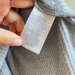 Anthropologie Eri + Ali Waffle Knit Long Sleeve Top Soft Size XS Grey Pullover Photo 2