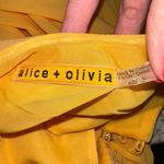 Alice + Olivia  One Shoulder Dress Ruffle Party Cocktail Yellow Size S see photos Photo 3