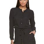 Jennifer Lopez Black Jumpsuit with Belted Waist Photo 0