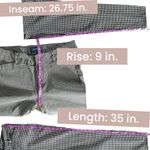 Old Navy Women's |  | Black White Gingham Pixie Mid-Rise Pant - 6 Tall Photo 5