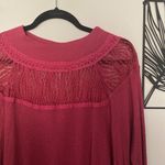Free People  Lace Neck Long Sleeve Photo 1