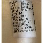 Napa Valley Petites linen blend embroidery and beaded blouse Size M Photo 3