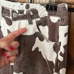 Brown Cow Print Jeans Denim‎ Straight Leg size XS 00 Photo 2