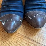 Lamica Slip on Clogs Leather Rodeo Western Cowgirl Made in Italy Denim size 38 Blue Photo 1