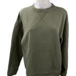 Gap  Womens Green Crew Neck Long Sleeve Oversized Sweatshirt Sweater Top Size S Photo 0