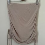 Mable Strapless Double Tie Top Taupe Size M Size M Photo 0