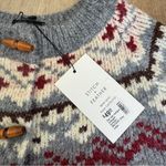 Stitch and Feather Fair Isle Toggle Cardigan sz L Gray Photo 4