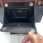 Brighton  Leather Shoulder Bag  Organizer Purse Hearts Accents Photo 4