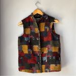 Coldwater Creek  Vest Aztec Western Tapestry Patchwork Photo 1