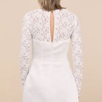 Lulus  Dress White Lace Mini Photo 1