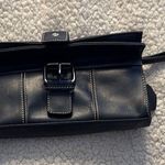 Apostrophe Leather Blue Wristlet Clutch with Structured Design Photo 0