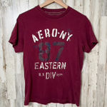 Aeropostale Vintage Y2K Burgundy Maroon T Shirt Short Sleeve Womens Large Photo 0