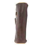 Liz Soto Brown Calf Hair Leather Tote Bag Handbag Chevron Tweed Photo 7