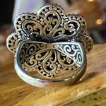 Natural Tanzanite Sapphire Sterling Silver Cocktail Ring Size 9 Photo 4