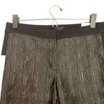 White House | Black Market WHBM Black & Gold The Jacquard Skinny Ponte Pants Women Sz 6 Photo 3