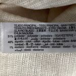 ZARA  Women's Cream Ecru Crochet Knit Boho Long Sleeve Cut Out Crop Top Size S Photo 7