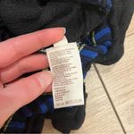 Free People NWT  No More Tiers Black Blue Beaded Tassel Crop Tube Top Size S Photo 4