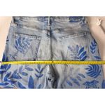 MOTHER Superior Floral Print Wide Leg Jeans Light Wash Butterfly Size 33 Blue Photo 8