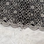 Dress Barn Y2K Whimsygoth Lacy Tank Top Black and White Size Large Photo 4