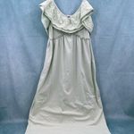 ZARA Eyelet Ruffle Midi Dress M Photo 4