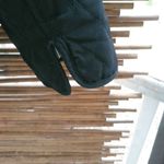 Gallery  S Black Quilted Snap Front Cotton Jacket Photo 7