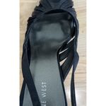 Nine West  Black Women's Revengez Textile Sandal Heels‎ - Size 9.5 M Photo 6