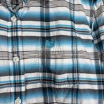 Panhandle Rough Stock Women's Blue Plaid Western Shirt Photo 2