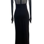 Nicole Bakti Sexy Fitted Evening Gown Dress Mesh Rhinestones Photo 1