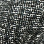 Ann Taylor  BLACK CREAM‎ AND BLUE SHORT WOVEN TWEED JACKET SIZE 14 Photo 5