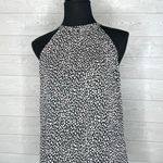Diane Von Furstenberg  black/white print halter blouse Size Petite(XS) Photo 0
