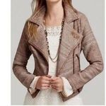 Free People Western tapestry moto jacket size 6 Photo 3