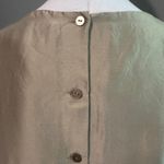 Josephine Chaus Vtg 100% Silk Sleeveless Tank Top Tan SZ 12 Office Chic Boho Photo 5