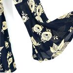 ASOS dress 2 mini bell sleeves cut out floral party long sleeve pleats. Photo 14