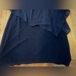 XScape Chiffon Pop-Over Navy Dress Photo 5