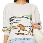 Daydreamer Running Horses Oversized Crewneck Size S New without Tag MSRP $124 Photo 6