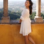 Lulus NWOT In the Meadow White Embroidered Backless Mini Dress Photo 11