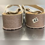 Women’s Tan Slides with Woven Straps Photo 5